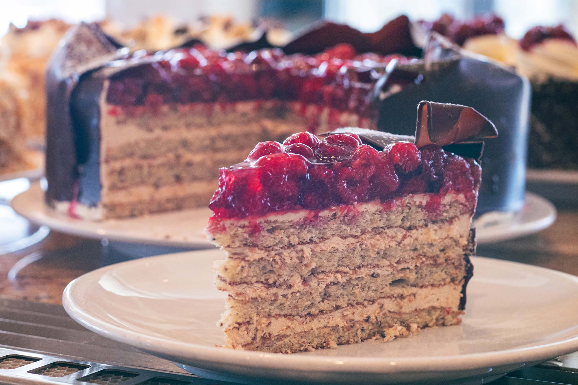 Spanische Himbeertorte